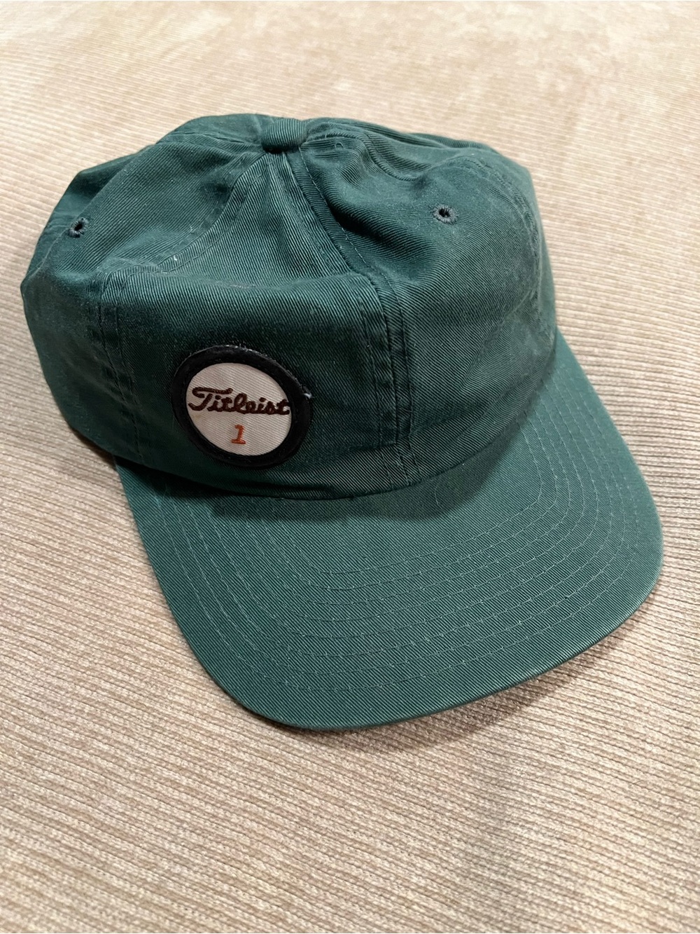 Titleist Dark Green Adjustable Golf Cap with Patch